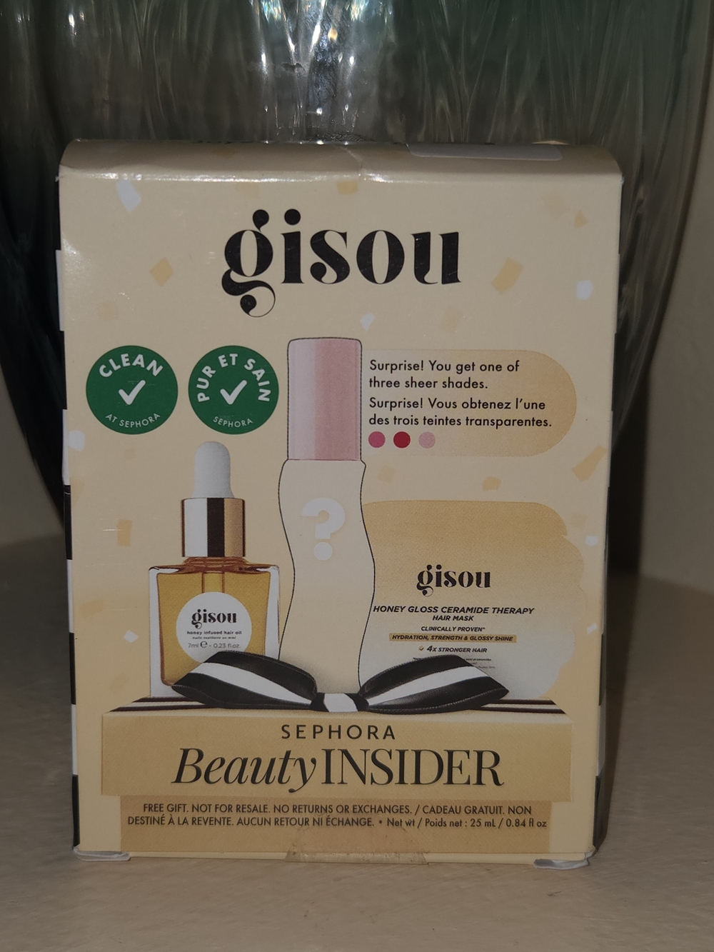 Gisou Honey Gloss Ceramide Therapy Hair Mask + Honey-Infused Hair Oil Set